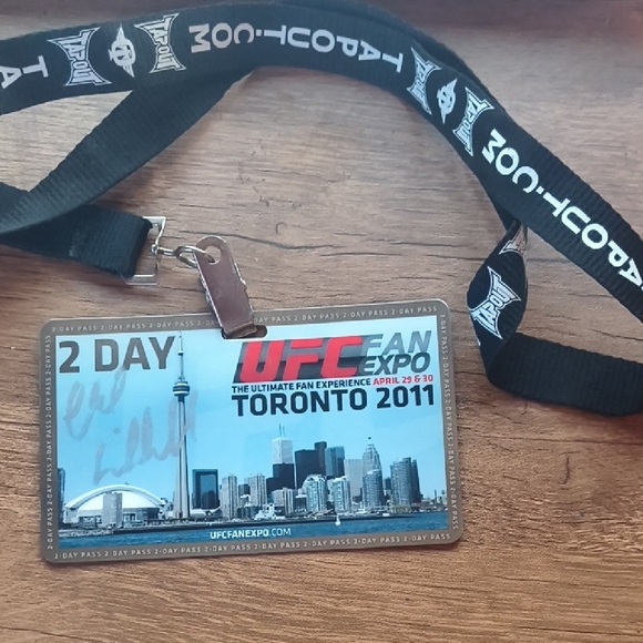 UFC Other - Chuck "The Iceman" Liddell Hand-Signed 2011 UFC Fan Expo Toronto 2-Day Pass